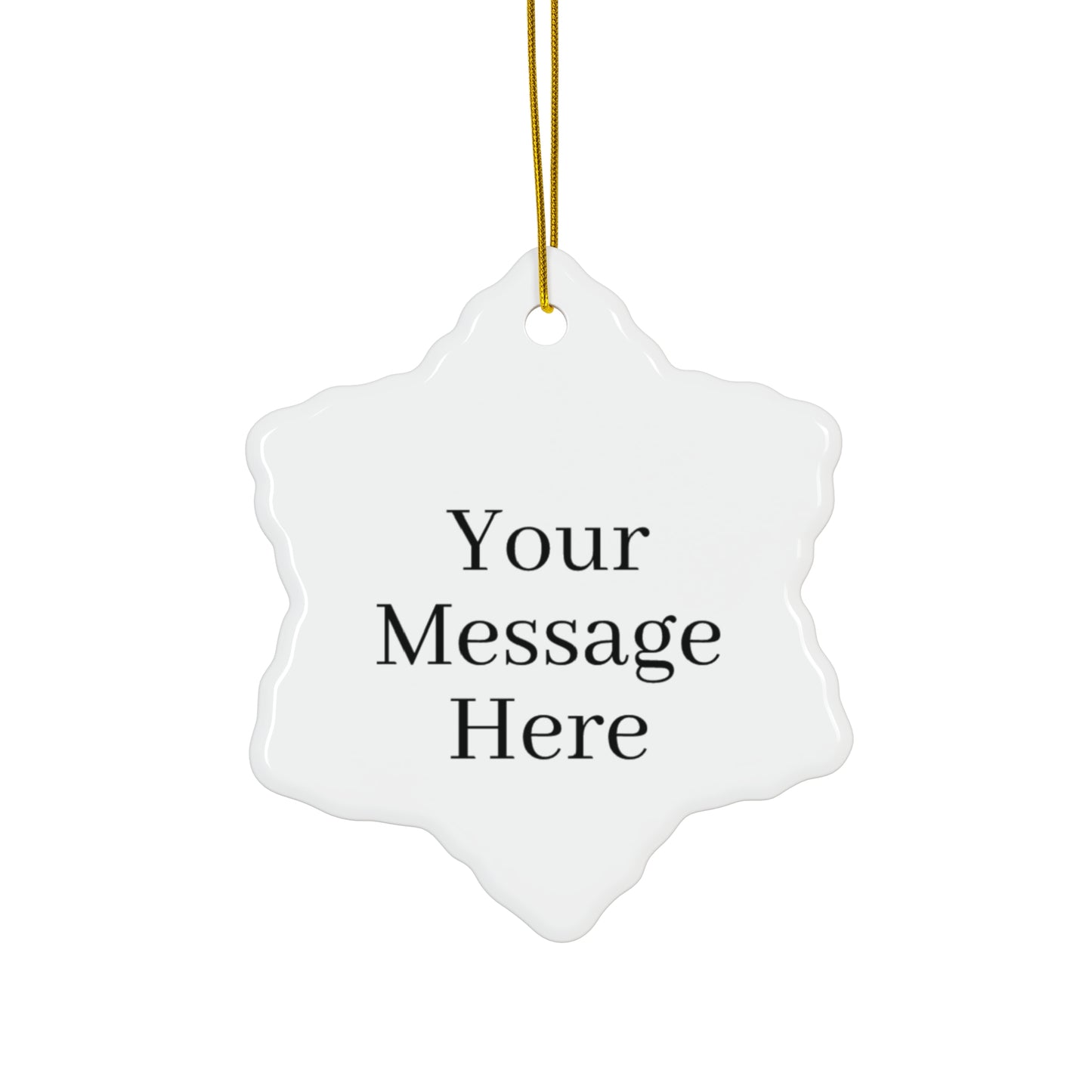 Personalized Ceramic Ornament for that Special Touch Available 4 Shapes