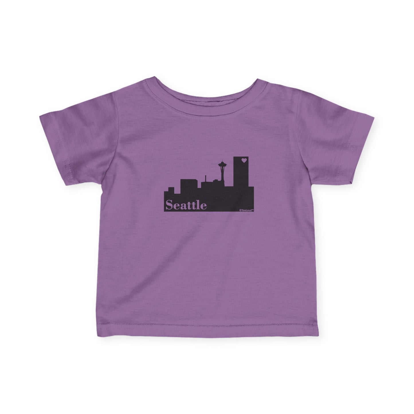 Seattle Skyline with Space Needle Infant T-Shirt by TOOLOUD
