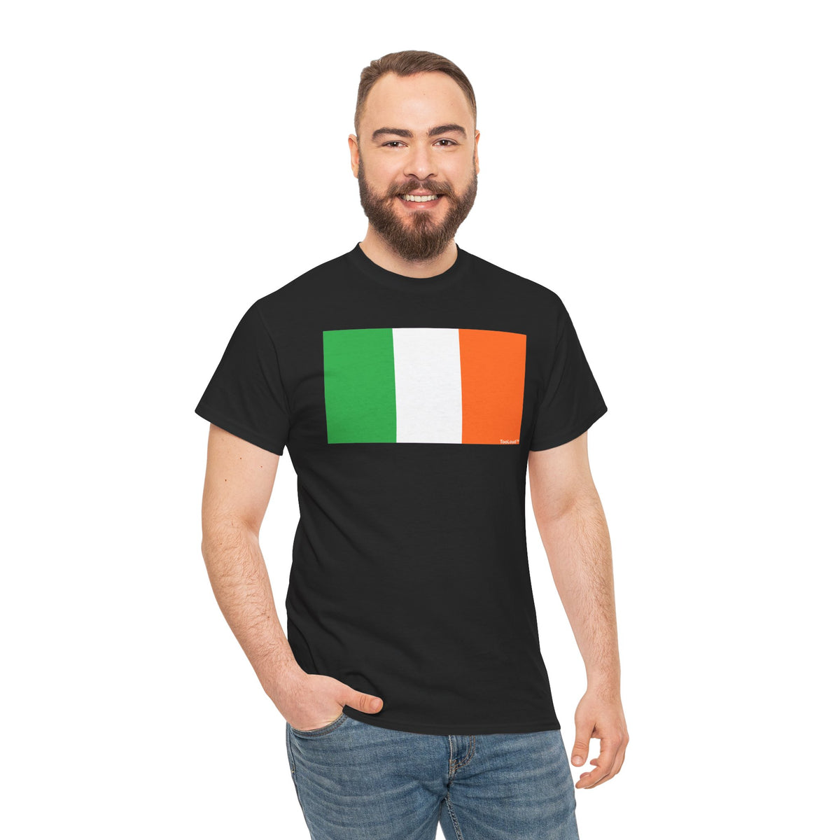 Irish Flag – Flag of Ireland Adult Dark T-Shirt by TOOLOUD