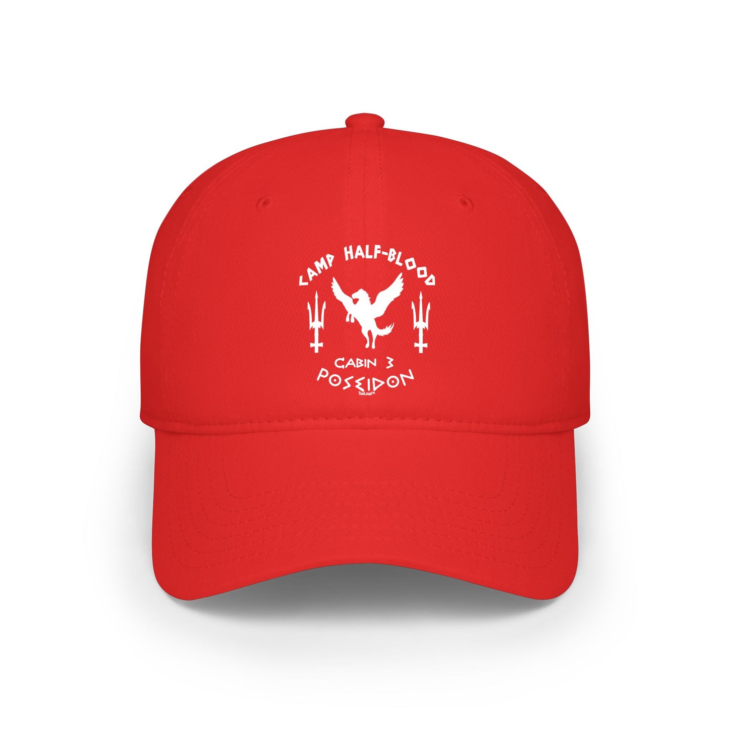 Cabin 3 Poseidon Camp Half Blood Adult Dark Baseball Cap Hat by TOOLOUD