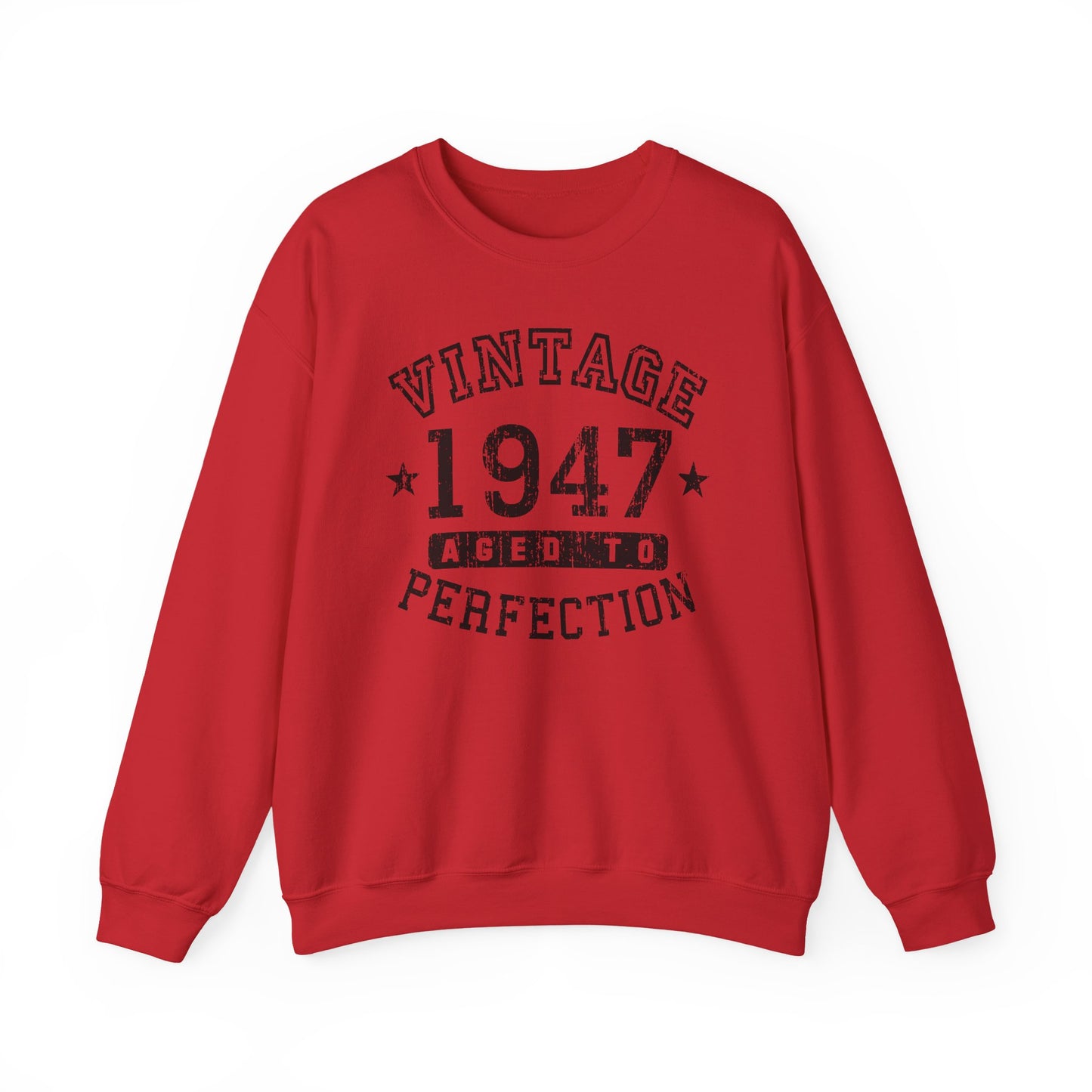 1947 - Vintage Birth Year Sweatshirt Adults Unisex by TOOLOUD