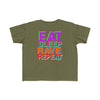 TOOLOUD Eat Sleep Rave Repeat Color Toddler T-Shirt