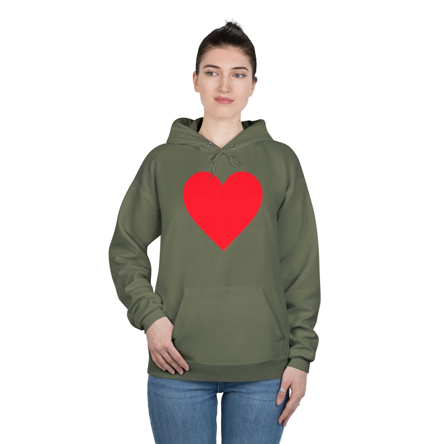 TOOLOUD Big Red Heart Valentine's Day Dark Unisex Hoodie Sweatshirt