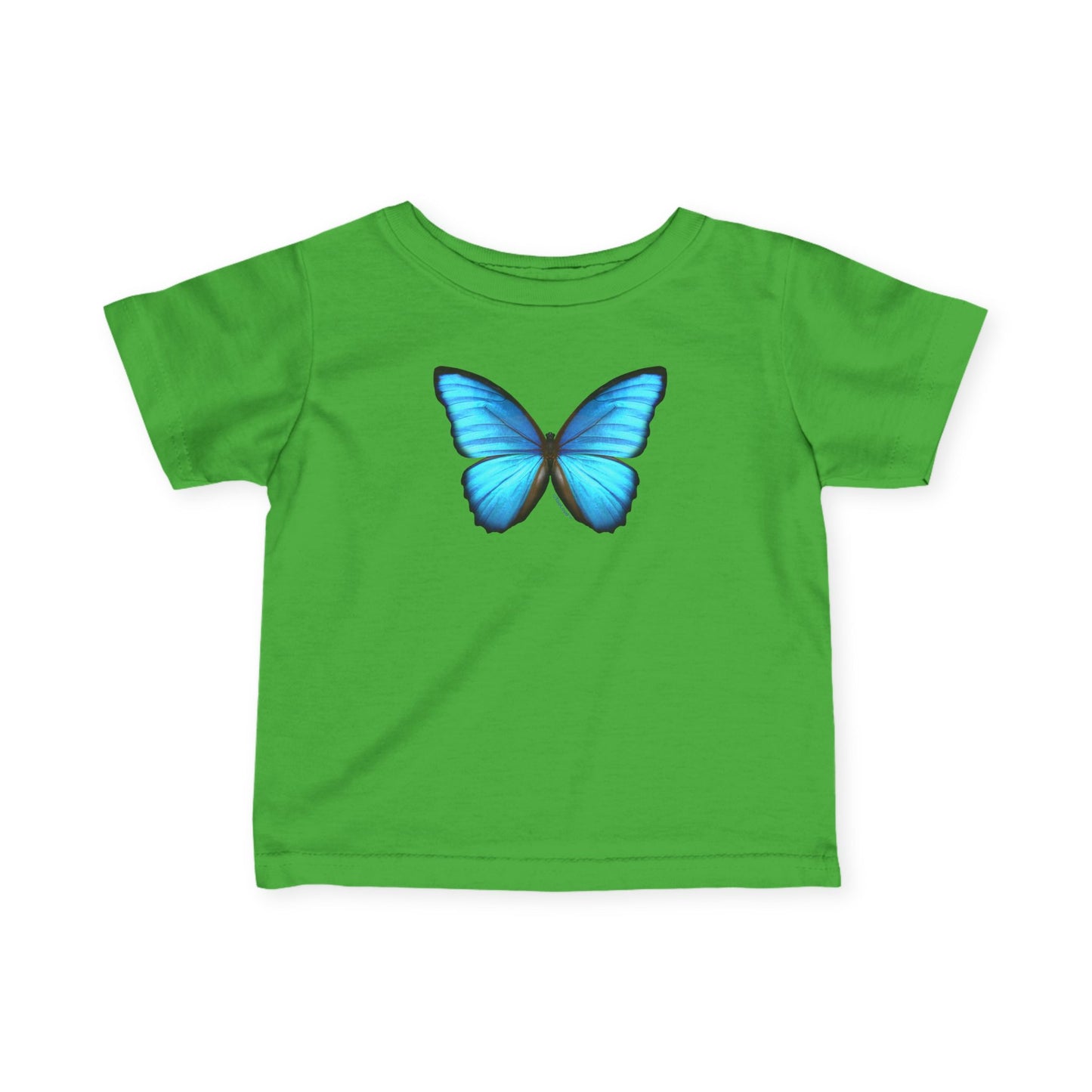 Big Blue Butterfly Infant T-Shirt by TOOLOUD