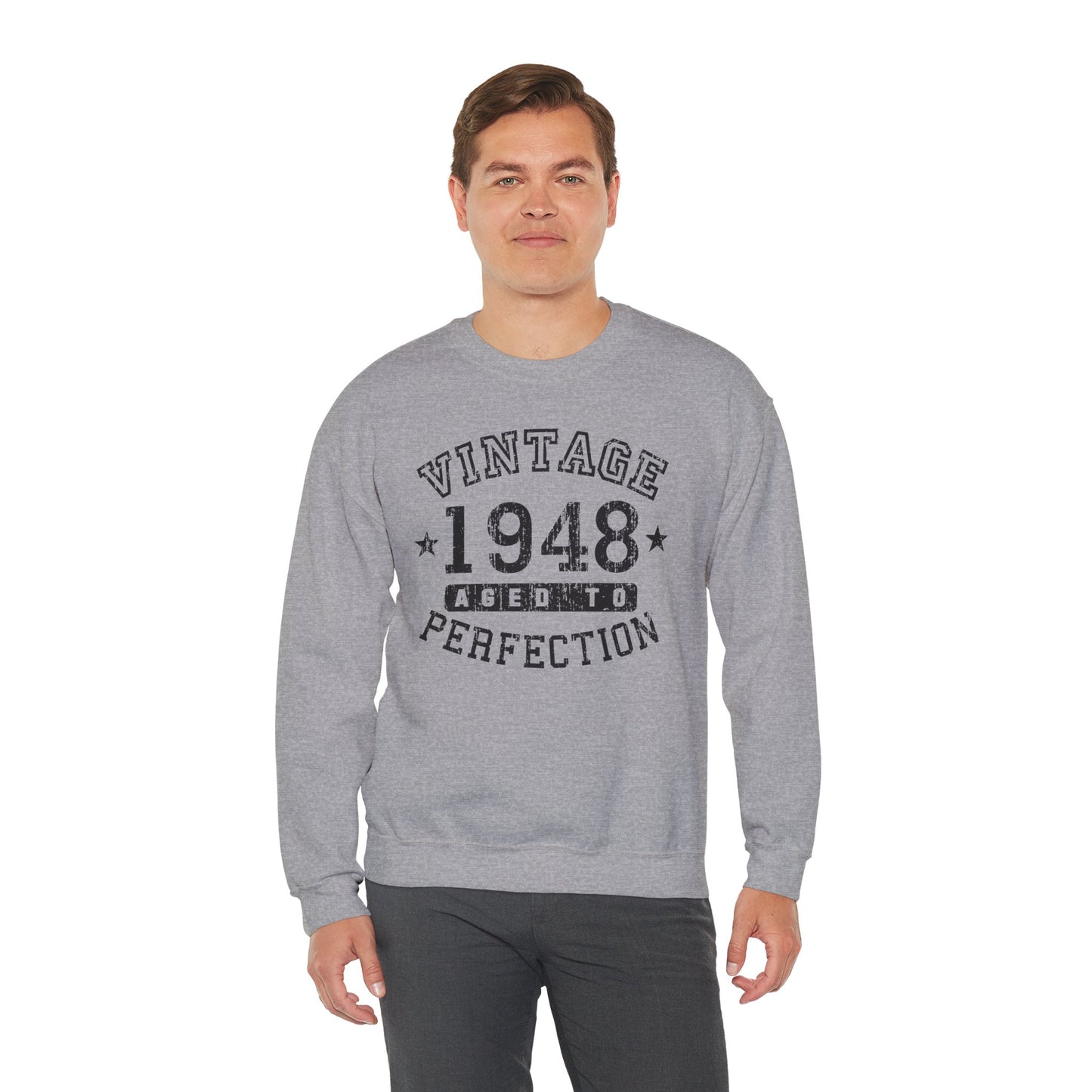 1948 - Vintage Birth Year Sweatshirt Adults Unisex by TOOLOUD
