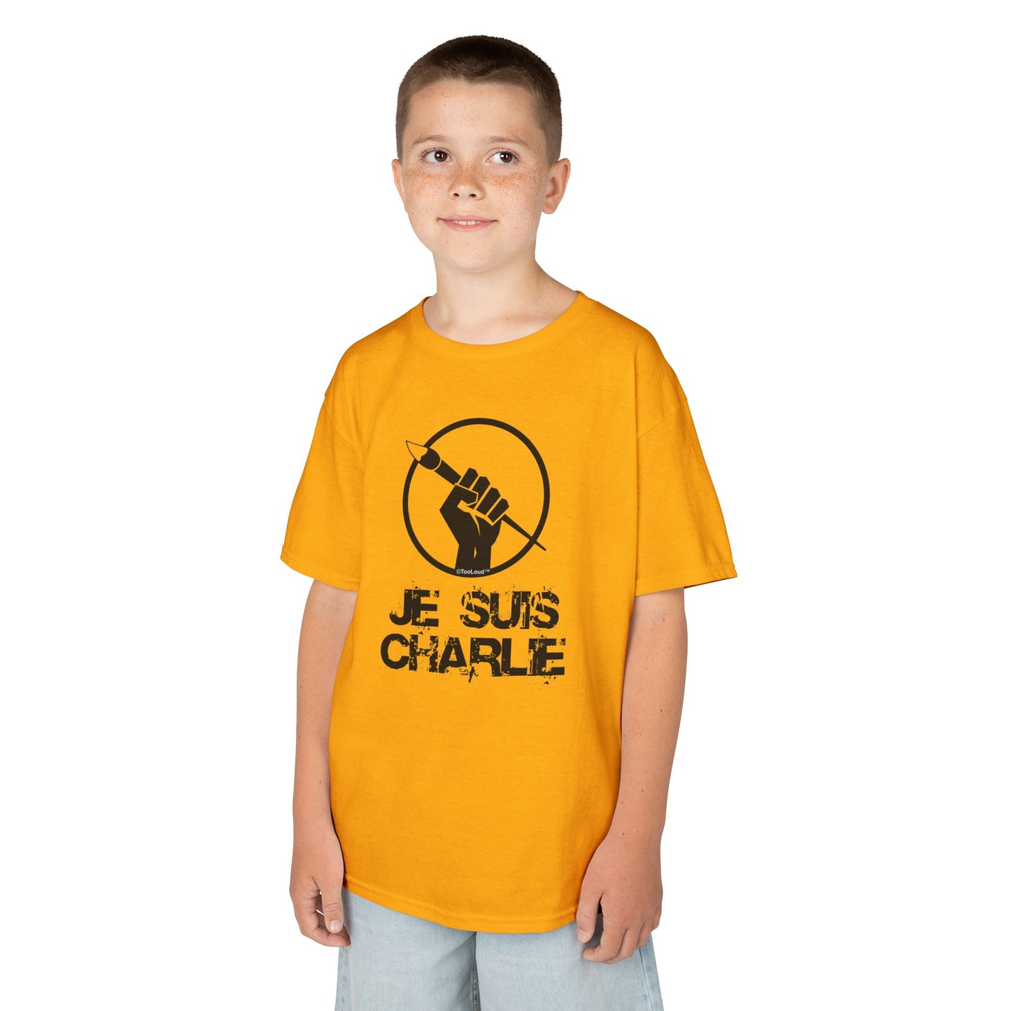 Je Suis Charlie Children's Heavy T-Shirt by TOOLOUD