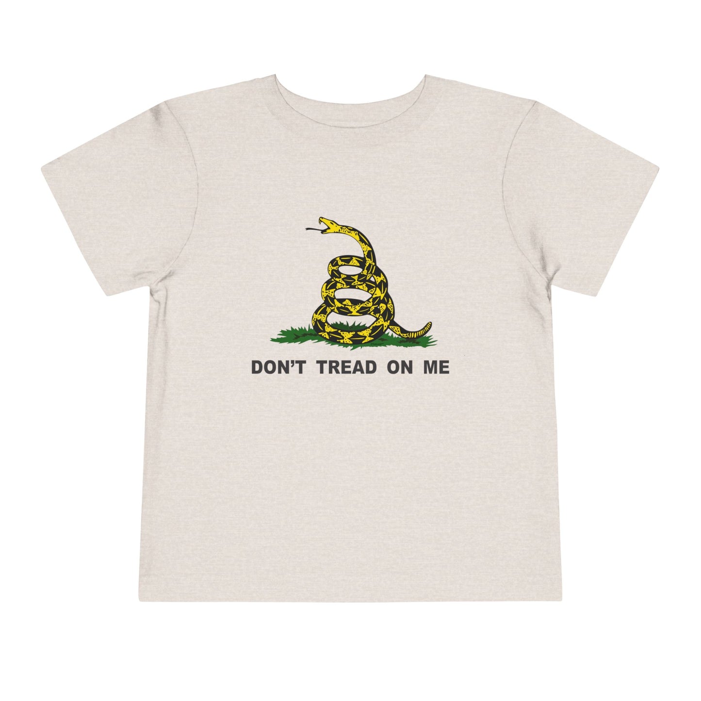 Don't Tread On Me Gadsden Flag Rattlesnake Toddler Short Sleeve T-Shirt