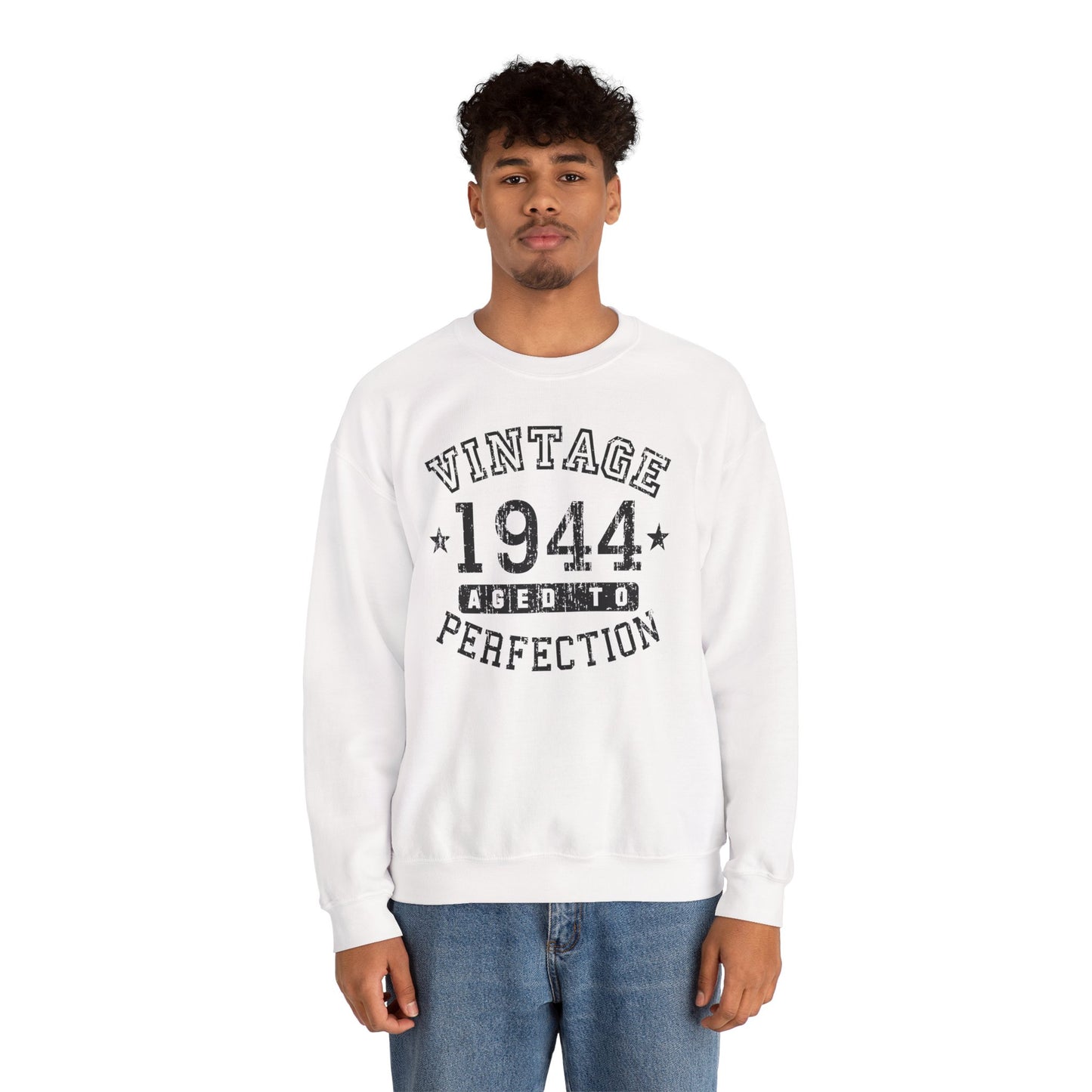 1944 - Vintage Birth Year Sweatshirt Adults Unisex by TOOLOUD