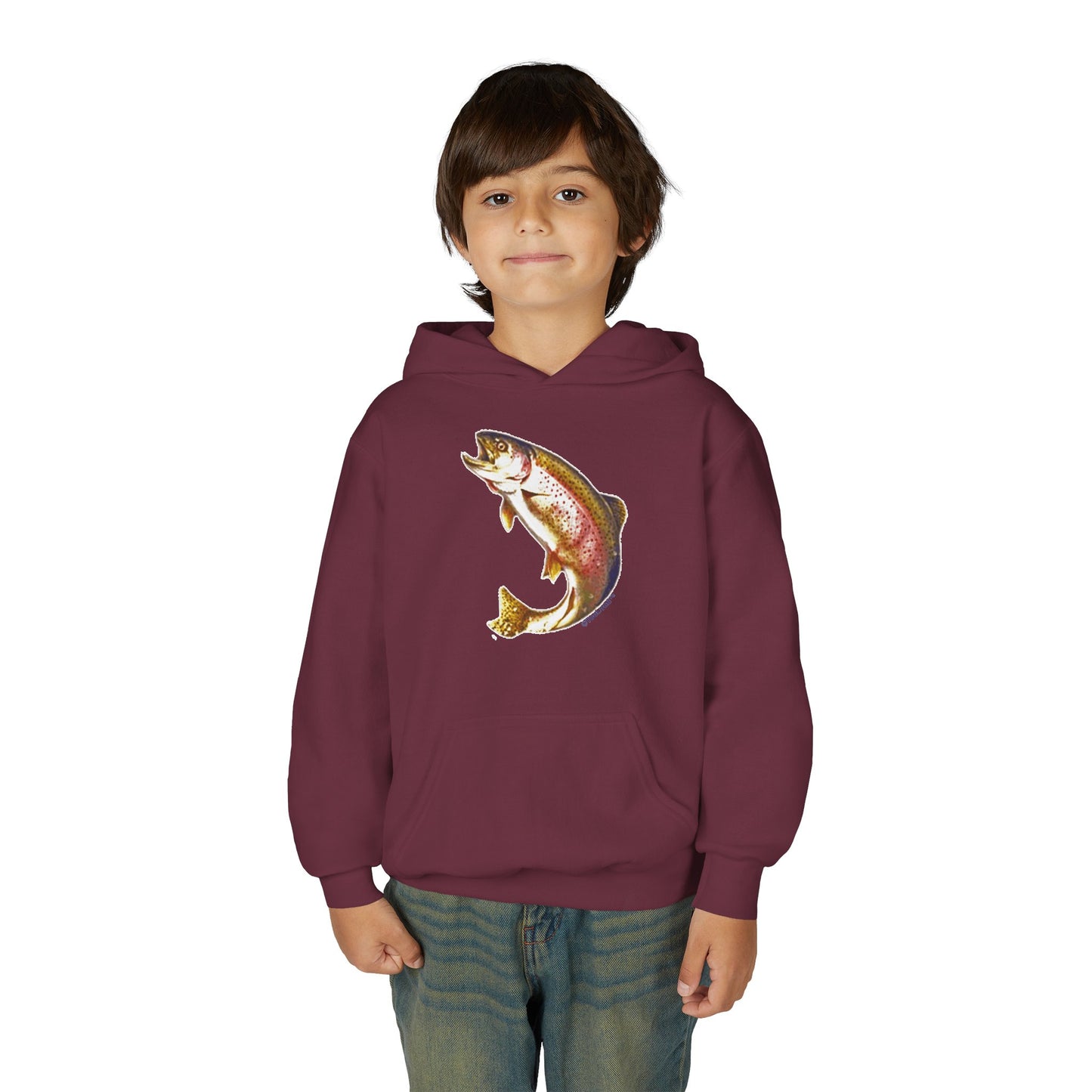 Rainbow Trout Youth Children’s Hoodie Sweatshirt by TOOLOUD