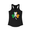 Irish Flag - Shamrock Distressed Women's Racerback Tank Top by TOOLOUD