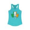 Irish Flag - Shamrock Distressed Women's Racerback Tank Top by TOOLOUD