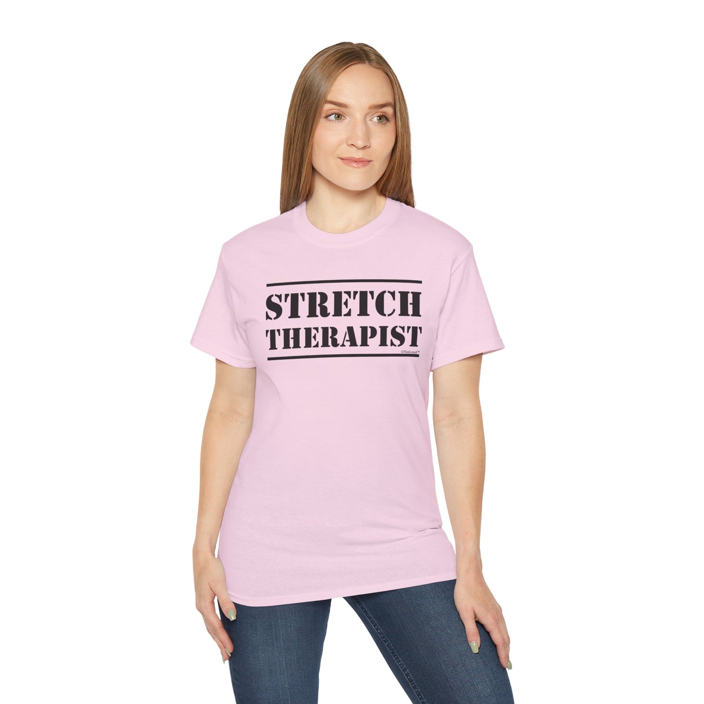 Stretch Therapist Text Women’s T-Shirt by TOOLOUD