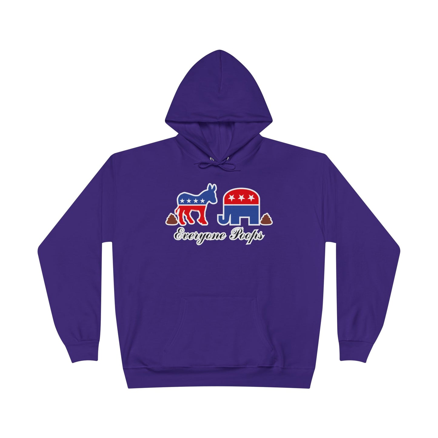 Everyone Poops Donkey Elephant Dark Hoodie Sweatshirt by TOOLOUD™