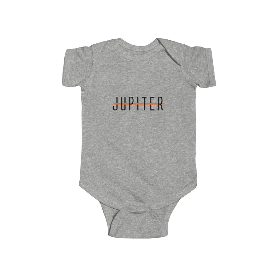 TooLoud Planet Jupiter Text Only Baby Romper Bodysuit Infant Fine Jersey