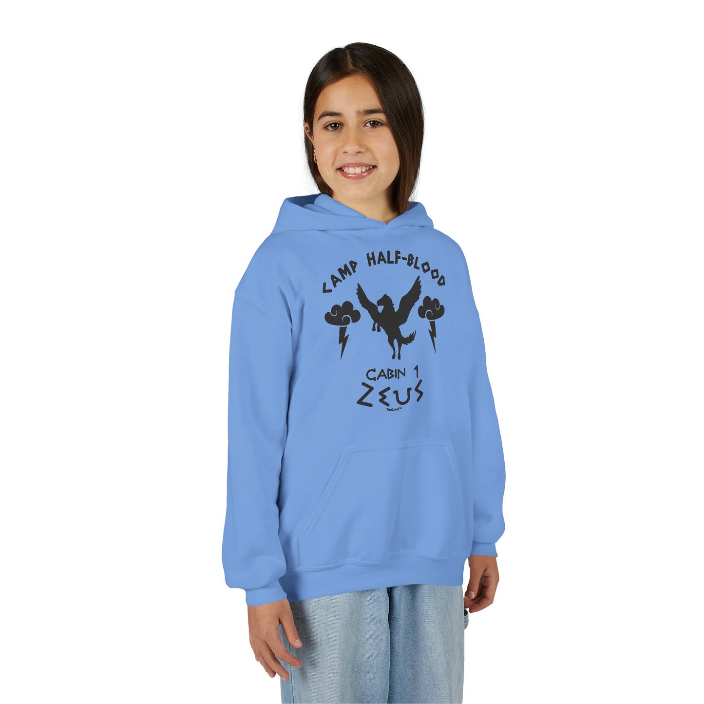 Camp Half Blood Cabin 1 Zeus Youth Children's Hoodie by TOOLOUD