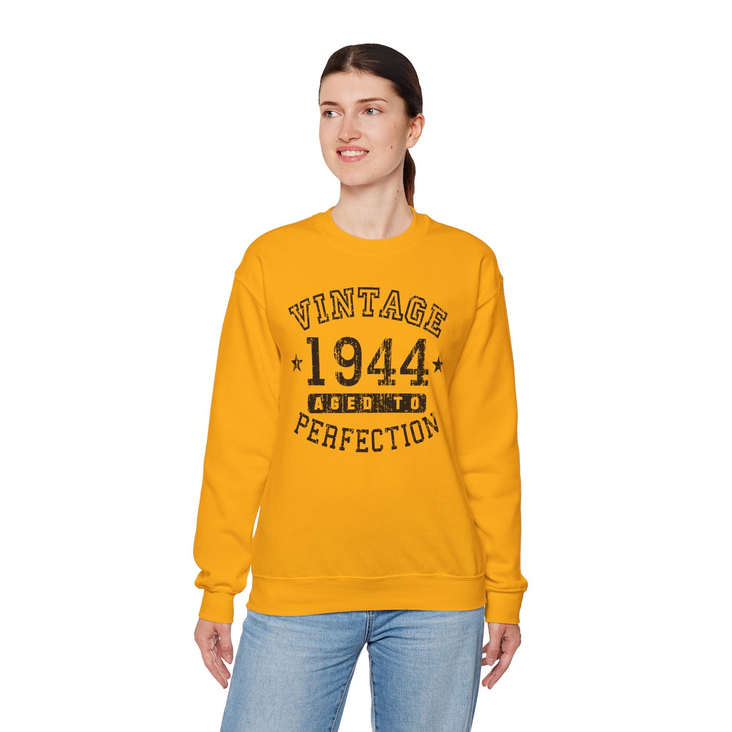 1944 - Vintage Birth Year Sweatshirt Adults Unisex by TOOLOUD