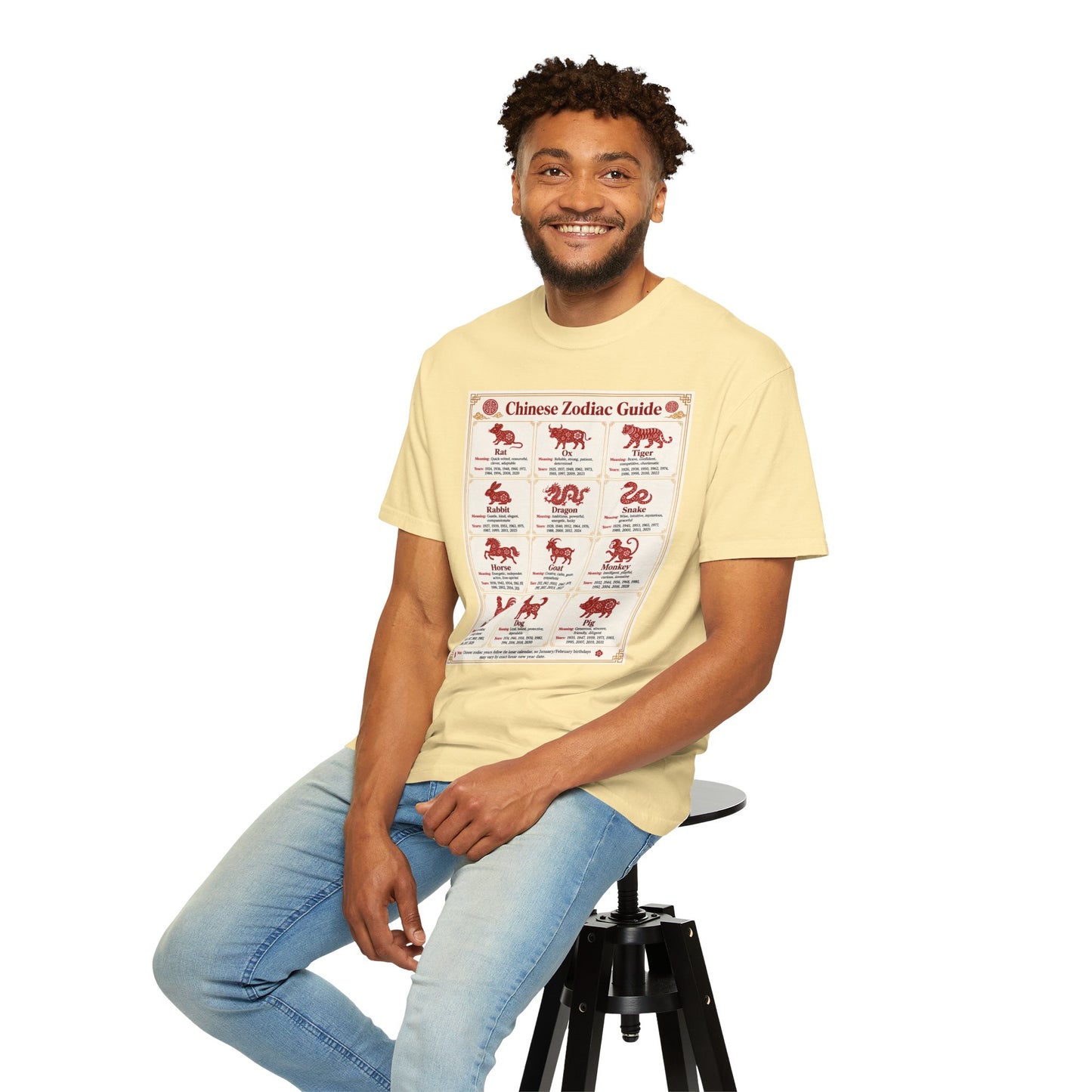 Chinese Zodiac Guide Design #1 Unisex T-Shirt by TOOLOUD