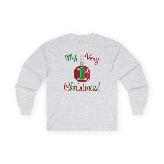 My Very 1st Christmas Adult Long Sleeve Shirt by TOOLOUD
