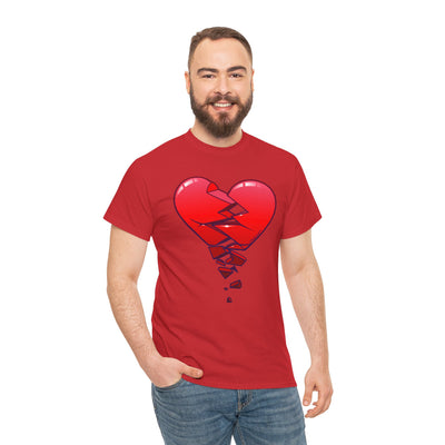 Crumbling Broken Heart Adult Unisex T-Shirt Tee