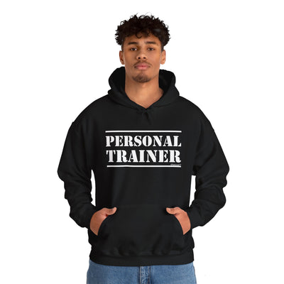 Personal Trainer Military Style Text Dark Hoodie Sweatshirt by TooLoud