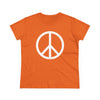 Peace Sign Symbol Women's Cotton T-Shirt by TOOLOUD