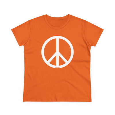 Peace Sign Symbol Women's Cotton T-Shirt by TOOLOUD