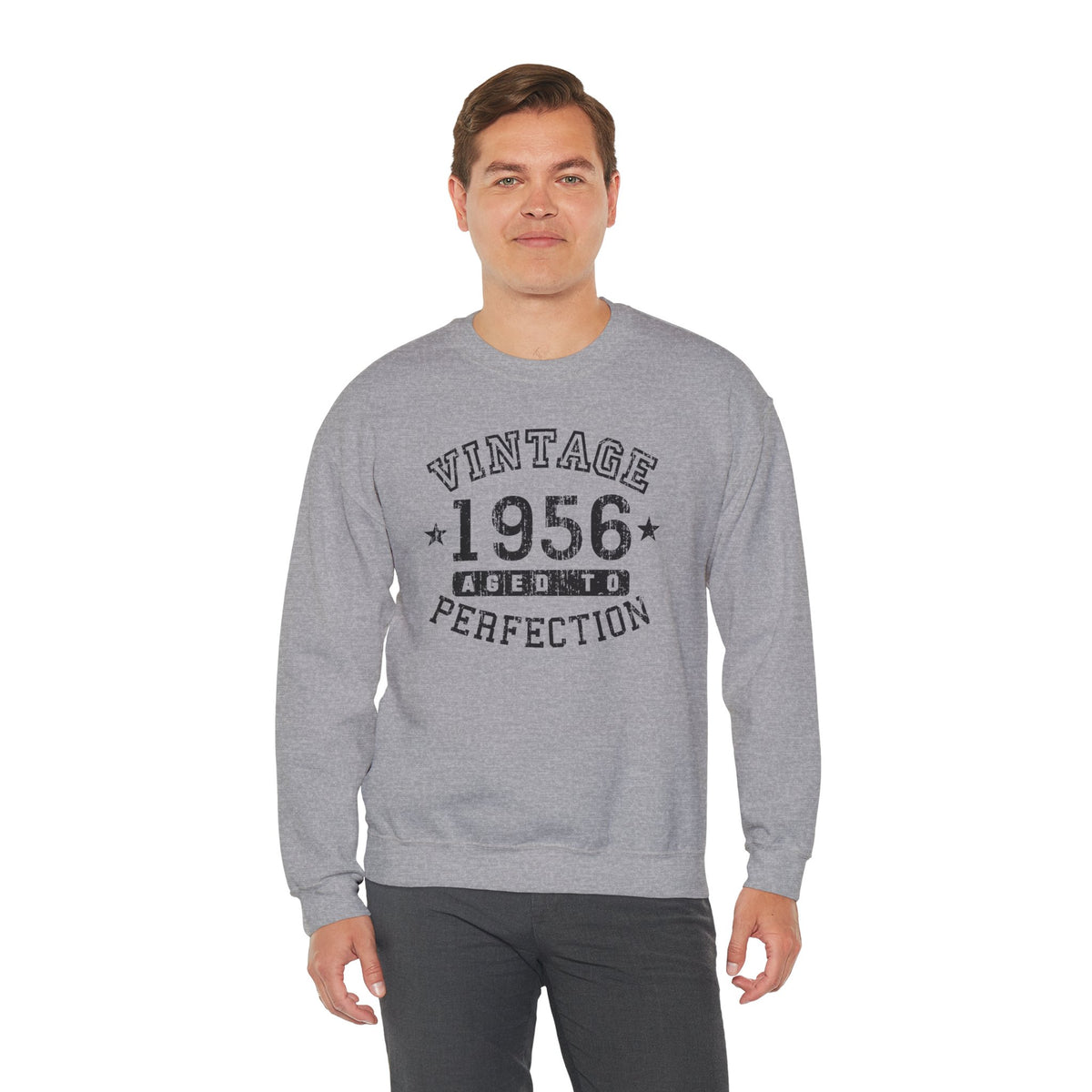 1956 – Vintage Birth Year Adult Sweatshirt by TOOLOUD