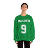 TooLoud Reindeer Jersey - Dasher 9 Adult Dark Sweatshirt