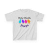 TooLoud Chillin with My Peeps Kids T-Shirt | Funny Easter Children's Apparel