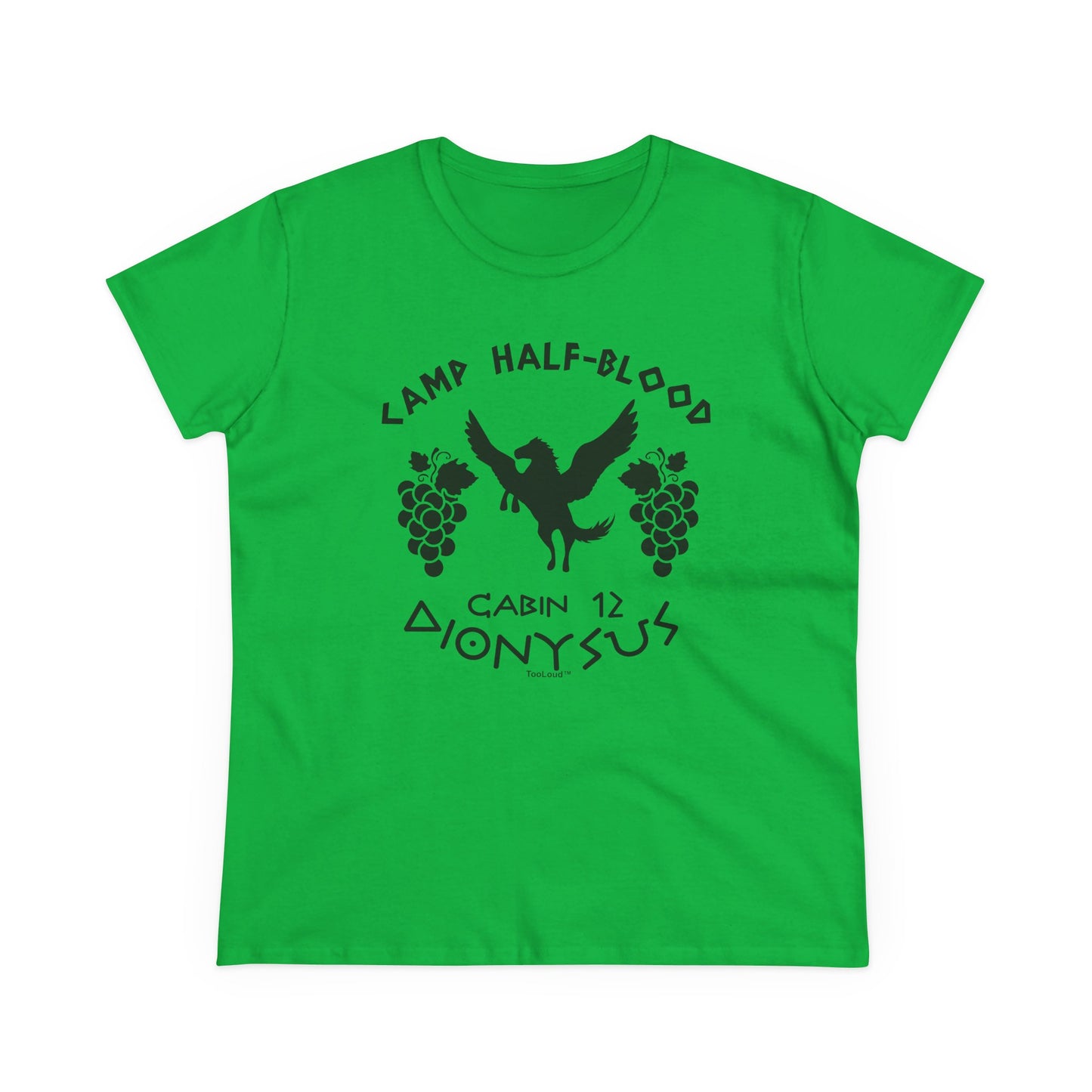Camp Half Blood Cabin 12 Dionysus Womens T-Shirt by TOOLOUD