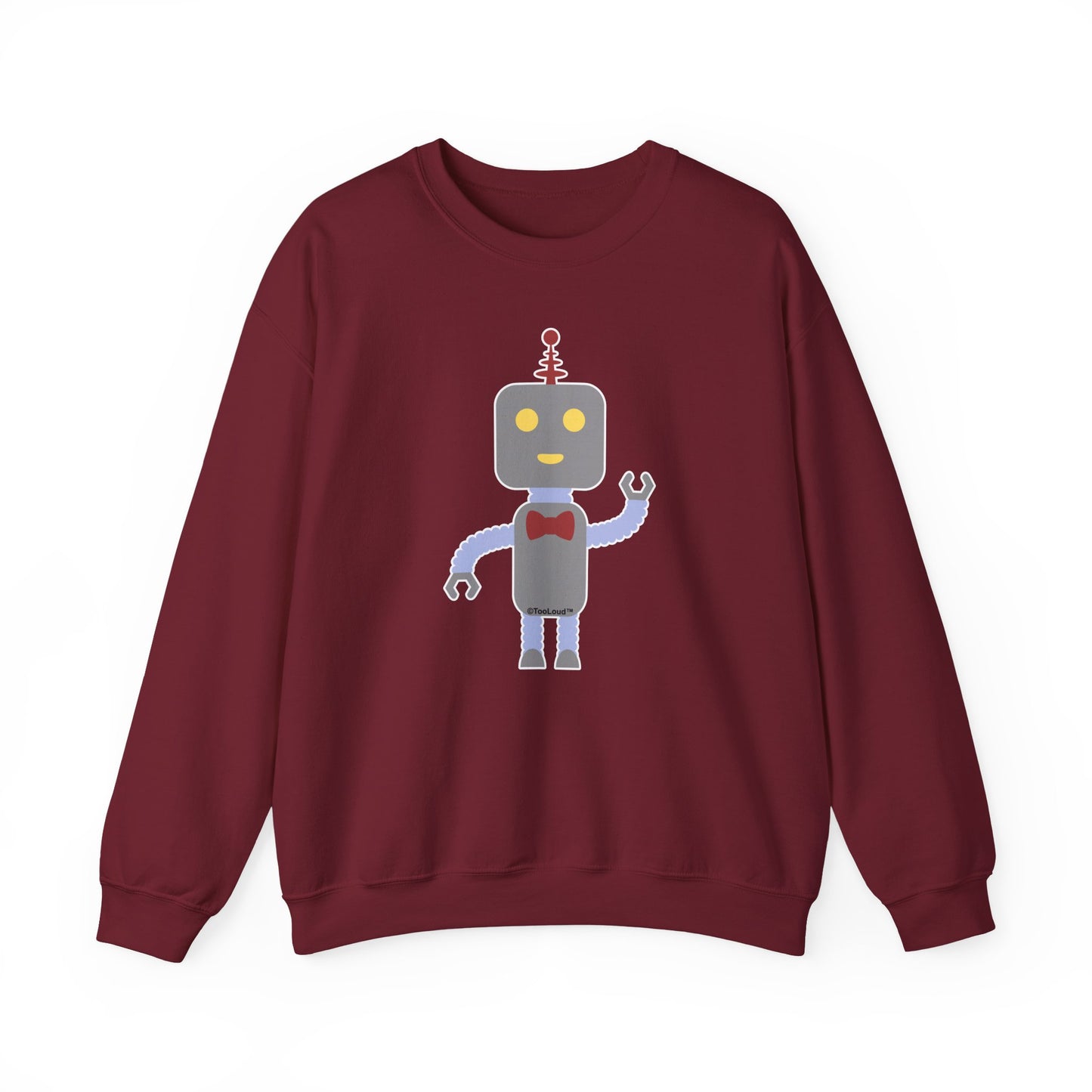 Cute Robot Male Adult Dark Sweatshirt by TOOLOUD