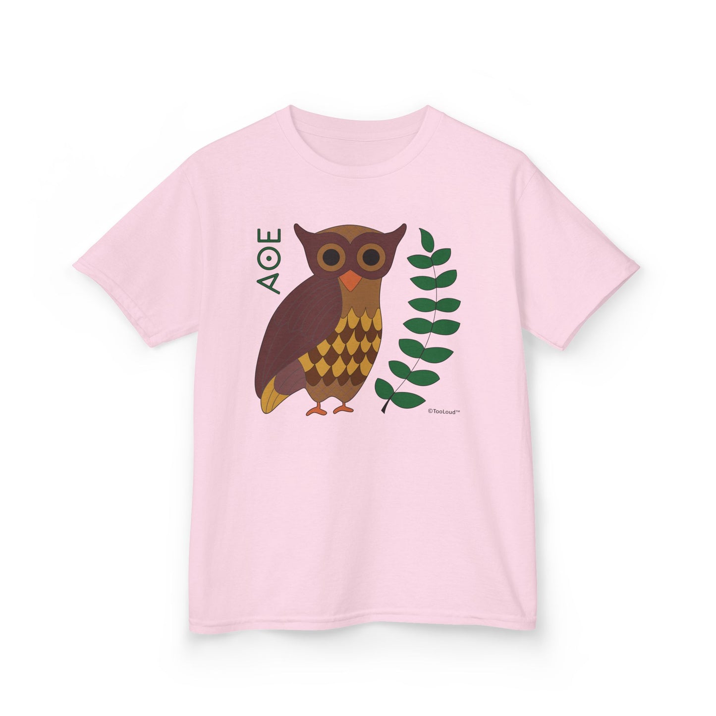 Owl of Athena Children’s T-Shirt by TOOLOUD