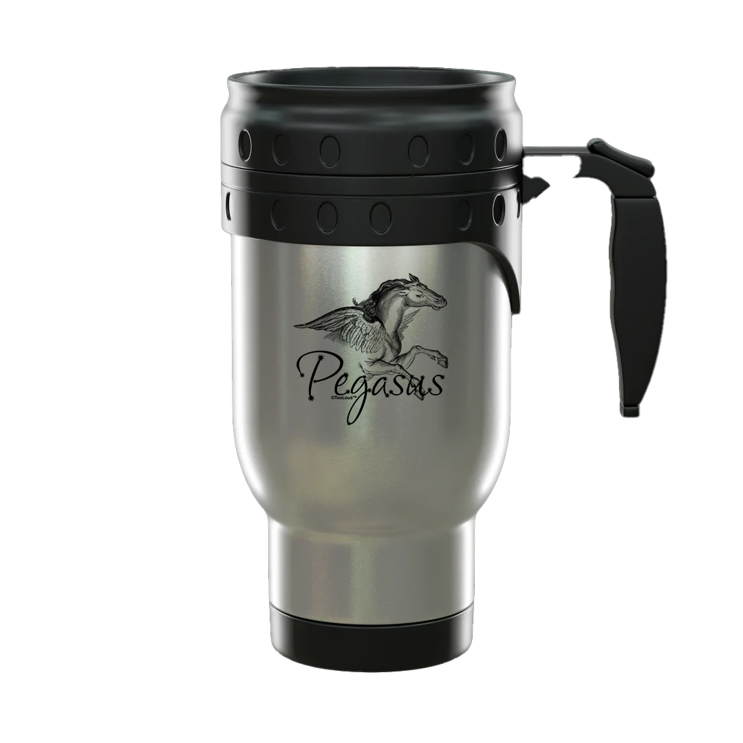 Pegasus Color Illustration Stainless Steel 14oz Travel Mug