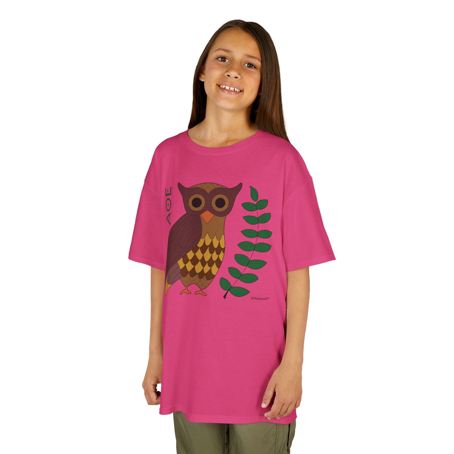 Owl of Athena Children’s T-Shirt by TOOLOUD
