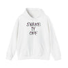 TooLoud Shake It Off Text Cute with Hearts Adult Hoodie Sweatshirt