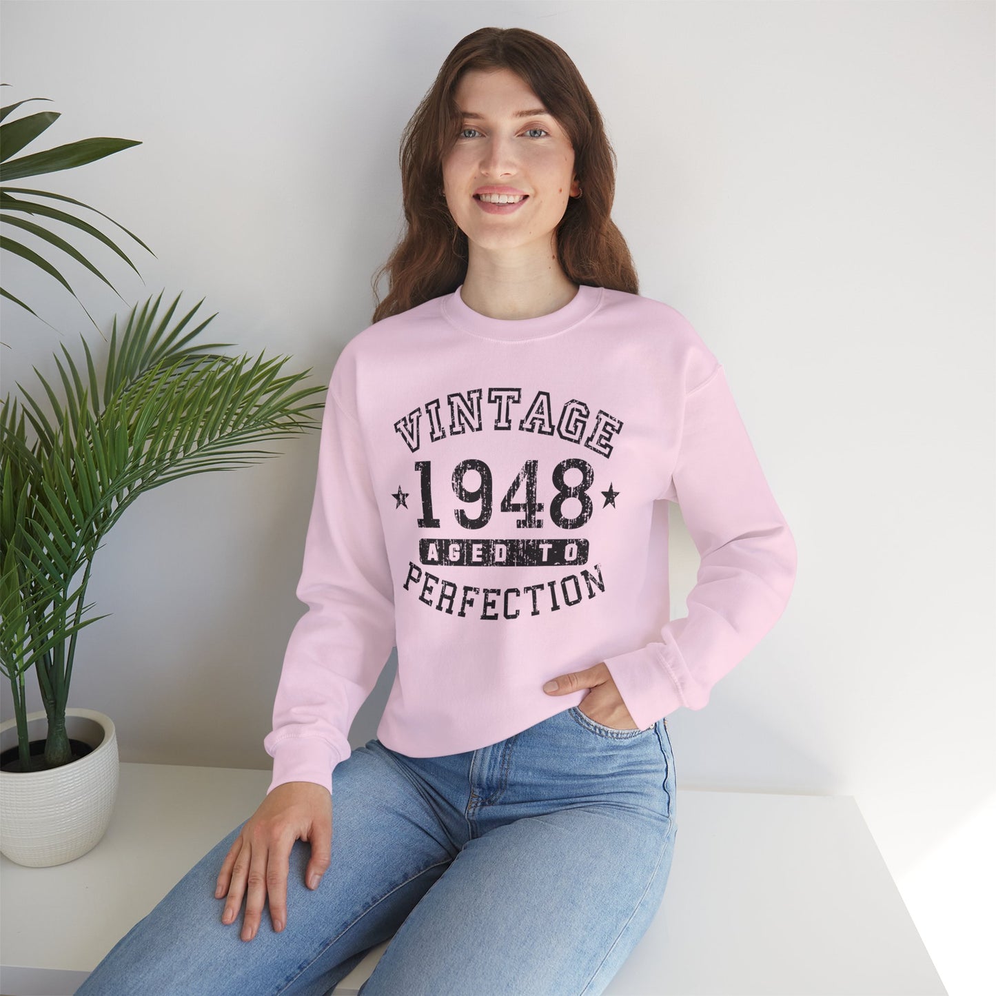 1948 - Vintage Birth Year Sweatshirt Adults Unisex by TOOLOUD