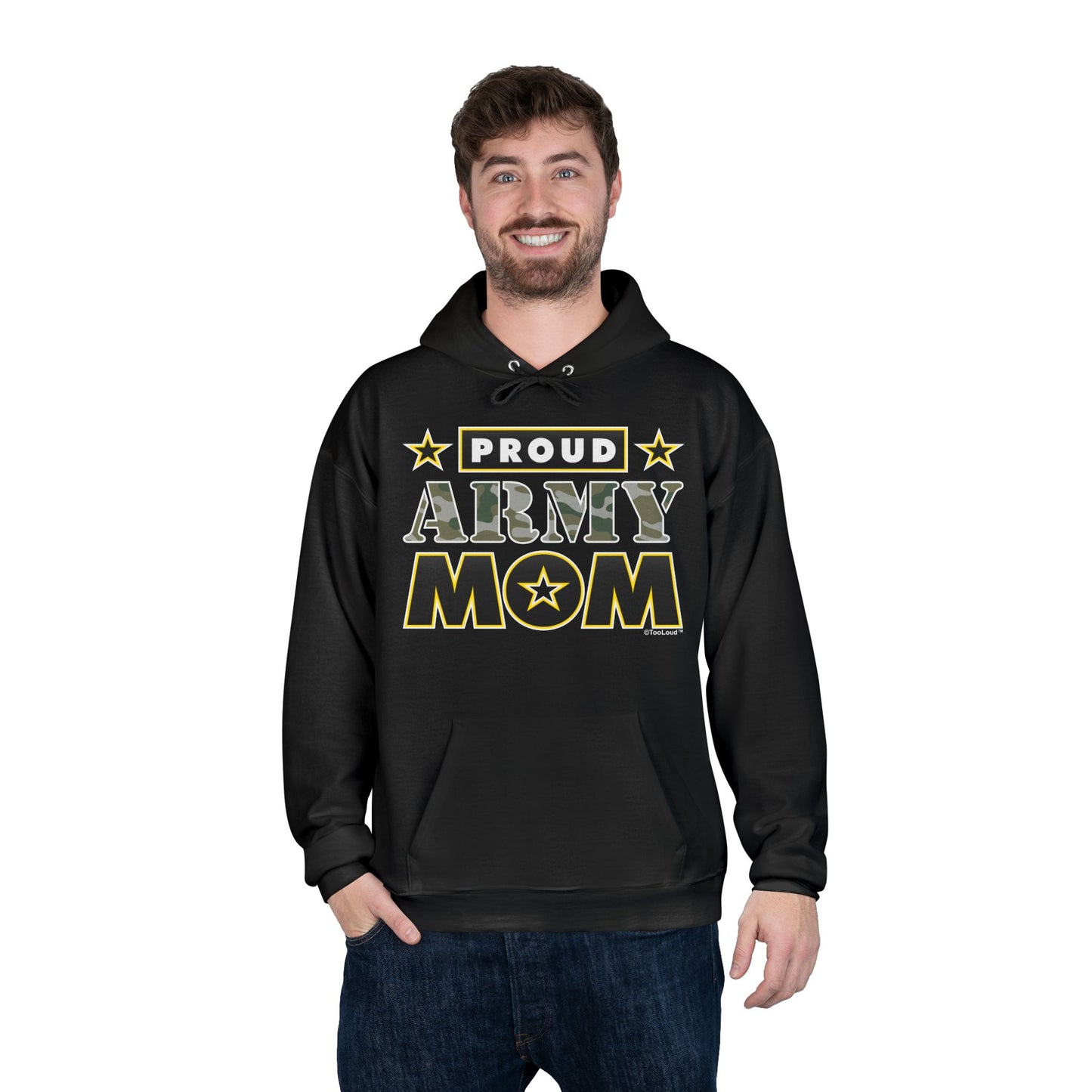 Proud Army Mom Dark Sweatshirt Hoodie by TOOLOUD™