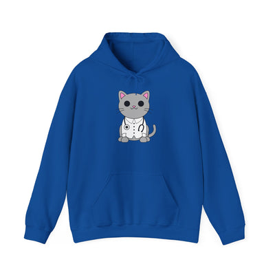 Dr. Cat MD - Cute Cat Design Unisex Hoodie Sweatshirt By TOOLOUD