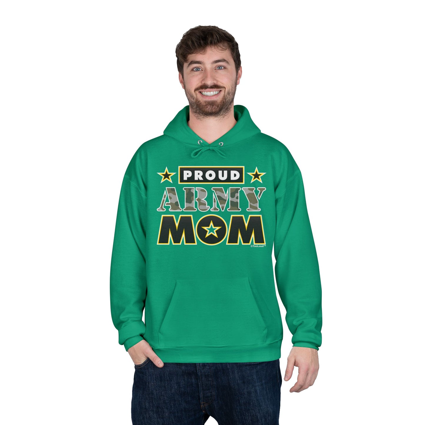 Proud Army Mom Dark Sweatshirt Hoodie by TOOLOUD™