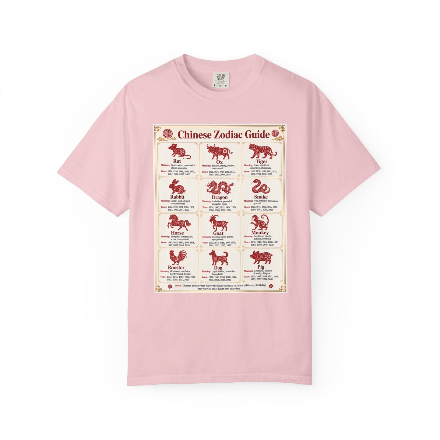 Chinese Zodiac Guide Design #1 Unisex T-Shirt by TOOLOUD