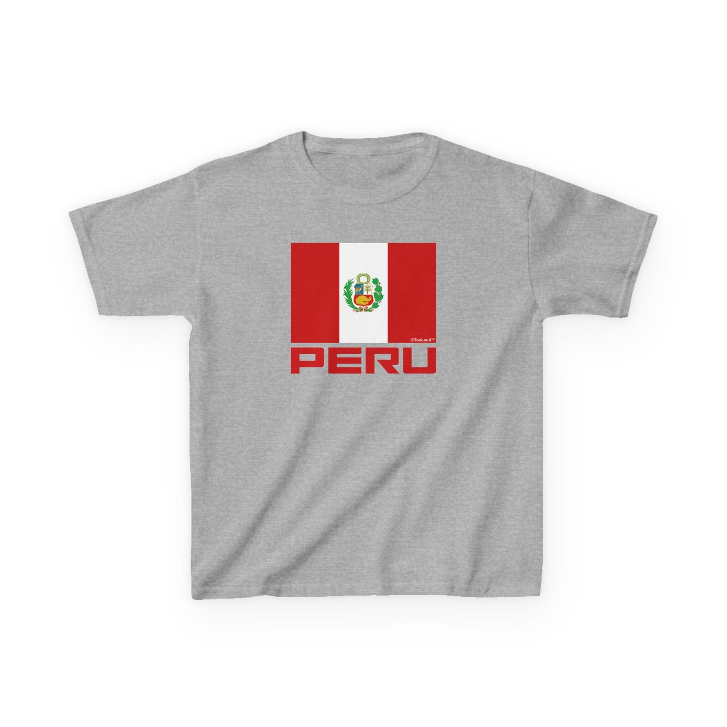 Peru Flag Children’s T-Shirt by TOOLOUD