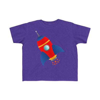 Space Rocket Ship and Stars Toddler T-Shirt by TooLoud