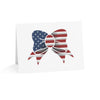 Patriotic Bow Top Fold Blank Greeting Cards by TOOLOUD Packs of (10, 30, and 50pcs)