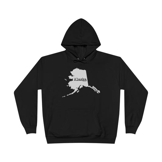Alaska – United States Shape Dark Hoodie Sweatshirt by TOOLOUD