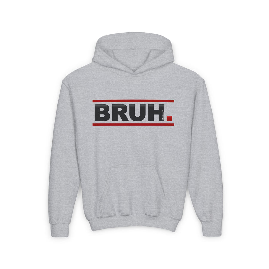 TOOLOUD Bruh Text Only Youth Children's Hoodie