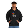 TooLoud Cute Elephant with Balloons Unisex Hoodie Sweatshirt