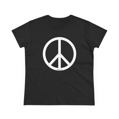 Peace Sign Symbol Women's Cotton T-Shirt by TOOLOUD