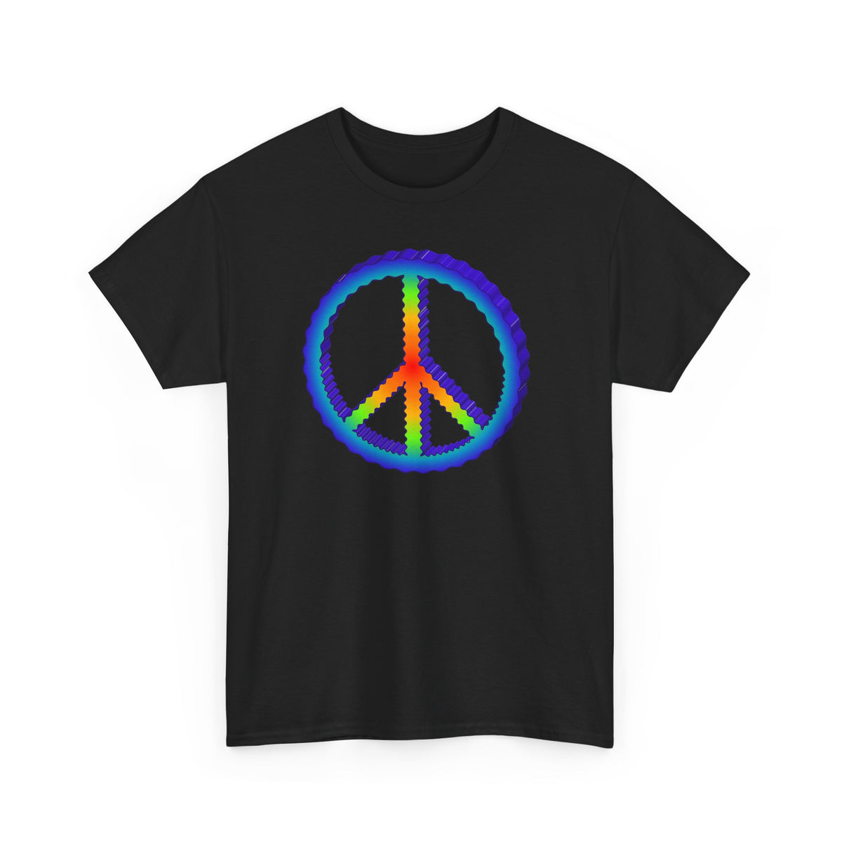 Rainbow Peace Adult Dark T-Shirt by TOOLOUD