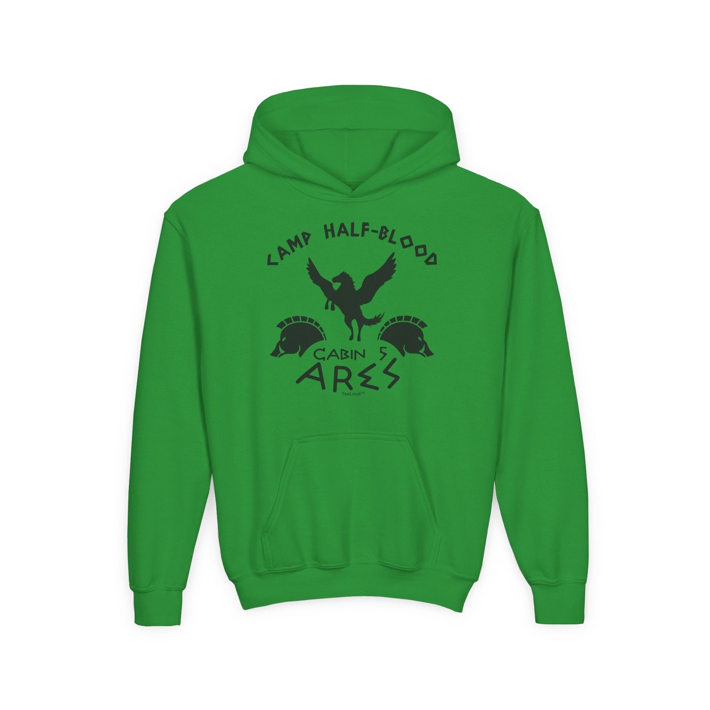 Camp Half Blood Cabin 5 Ares Youth Children’s Hoodie by TOOLOUD