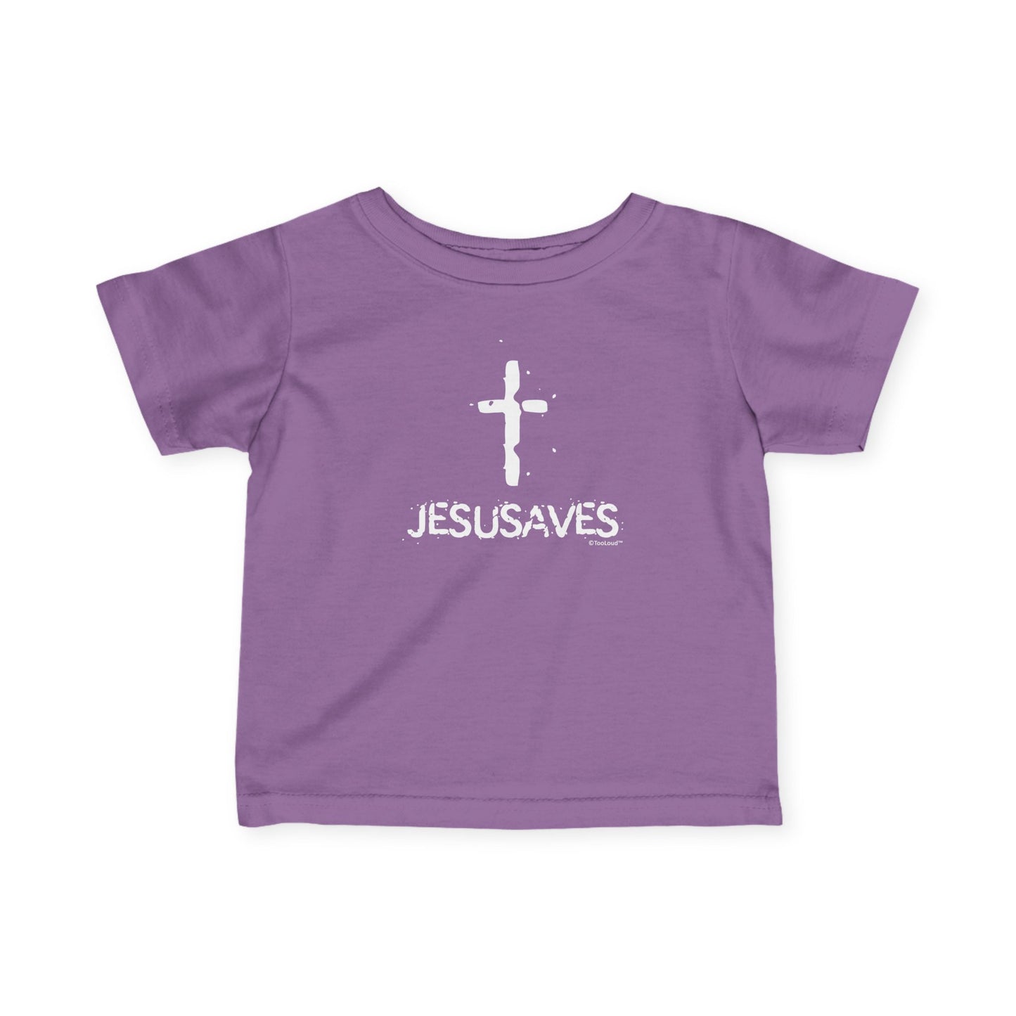 JESUSAVES – Jesus Saves Cross Design Infant T-Shirt (Dark) by TOOLOUD